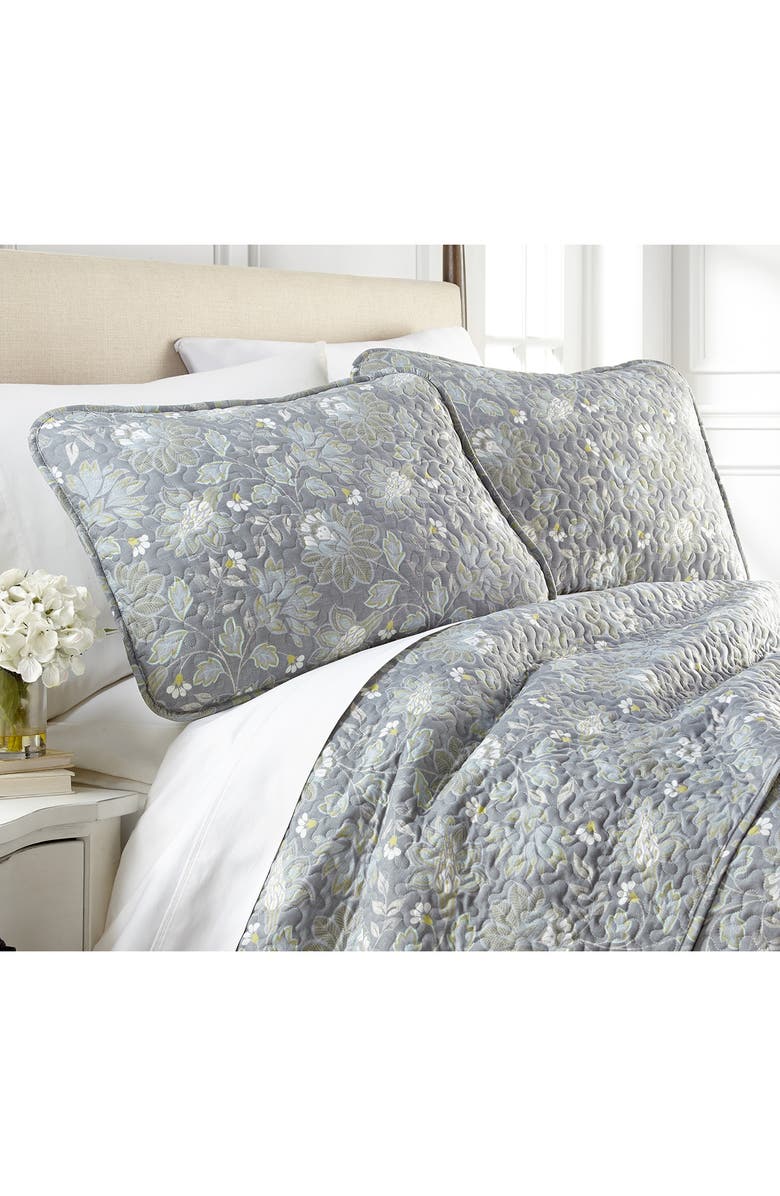 SOUTHSHORE FINE LINENS Luxury Premium Collection Ultra-Soft Quilt Cover Set, Alternate, color, Blossom Blue