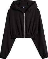 Florence by Mills Front Zip Hooded Crop Track Jacket