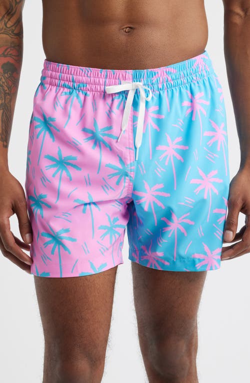 Chubbies The Prince of Prints 5.5-Inch Classic Lined Swim Trunks in Bright Blue/Pink at Nordstrom, Size Small