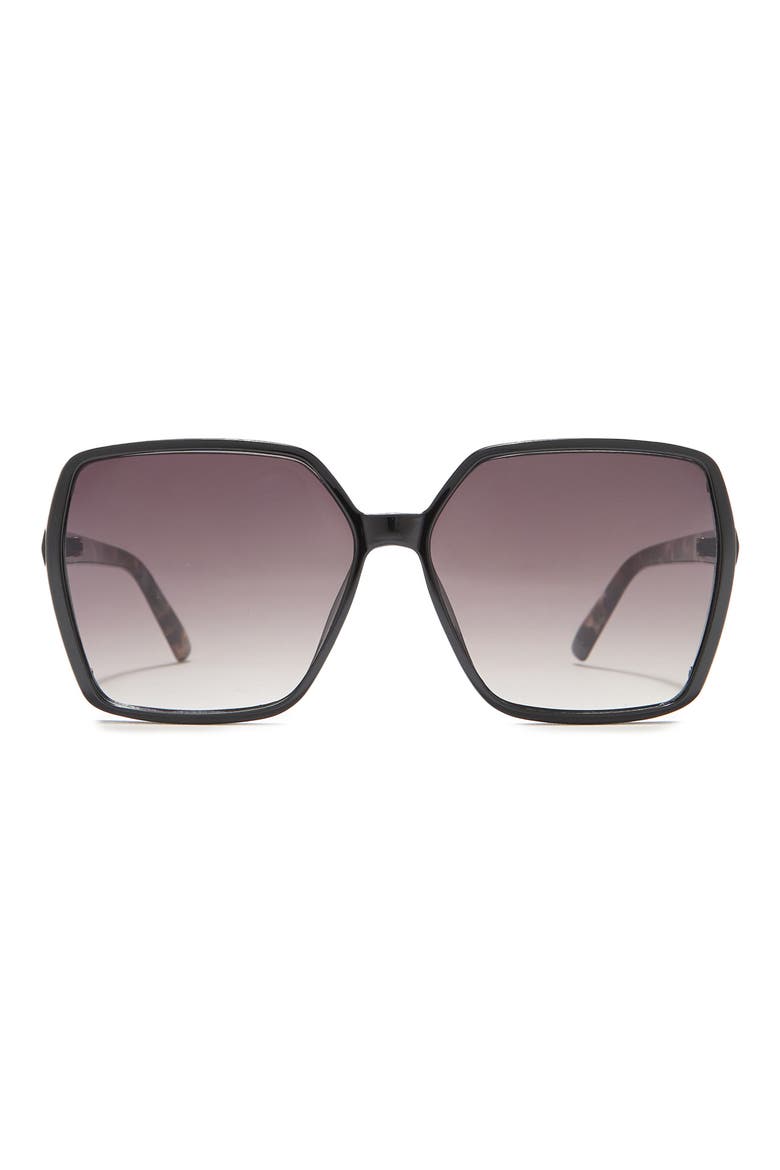 67mm Square Sunglasses, Main, color, BLACK TORTOISE