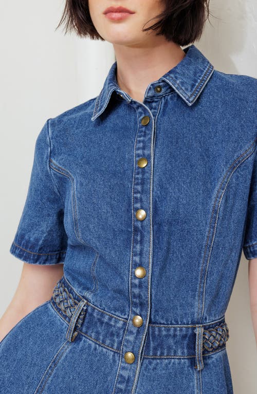 Freemarket Denim Maxi Dress In Blue
