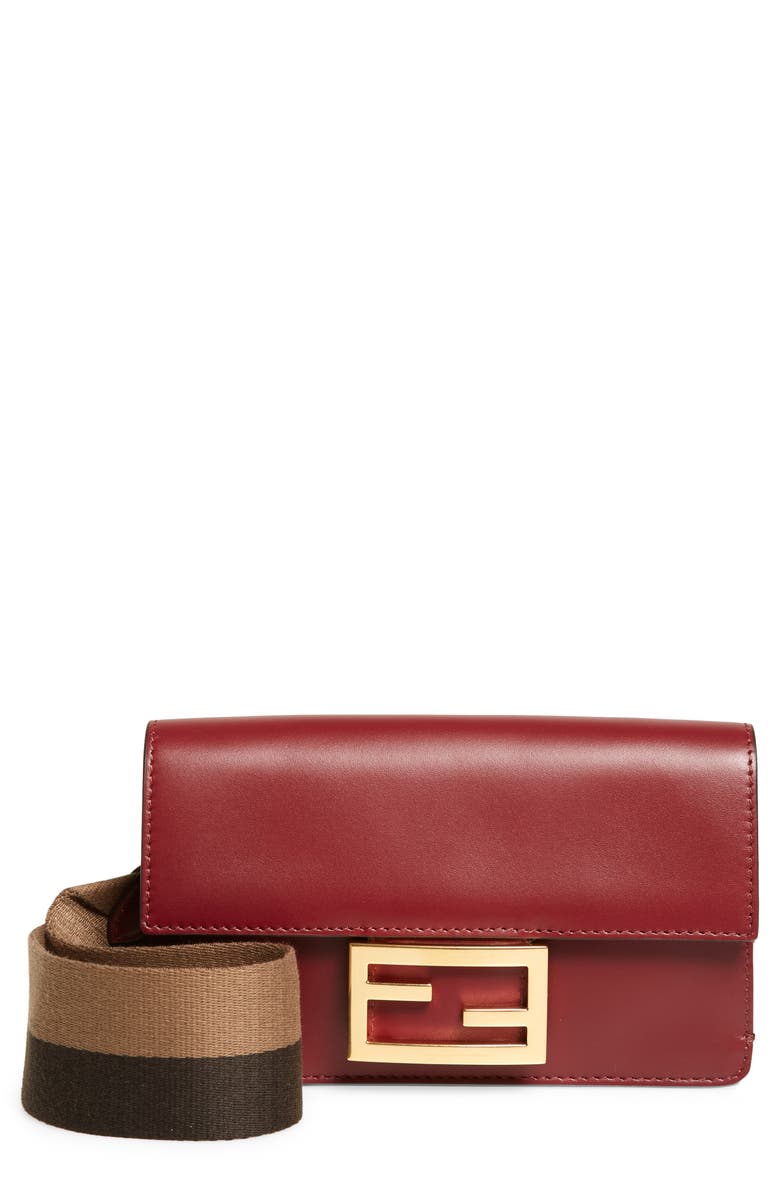 Fendi Baguette Guitar Strap Wallet, Main, color, 