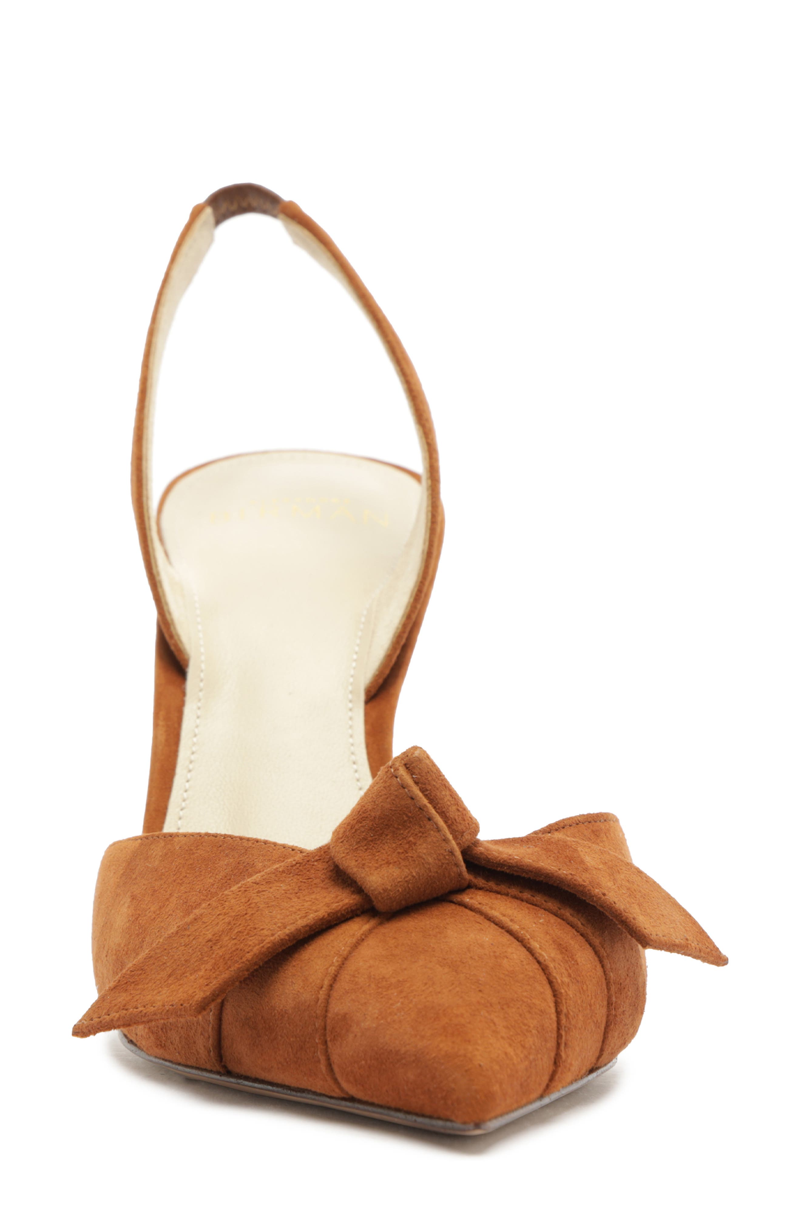 Clarita Pointed Toe Slingback Pump, Alternate, color, ESPRESSO