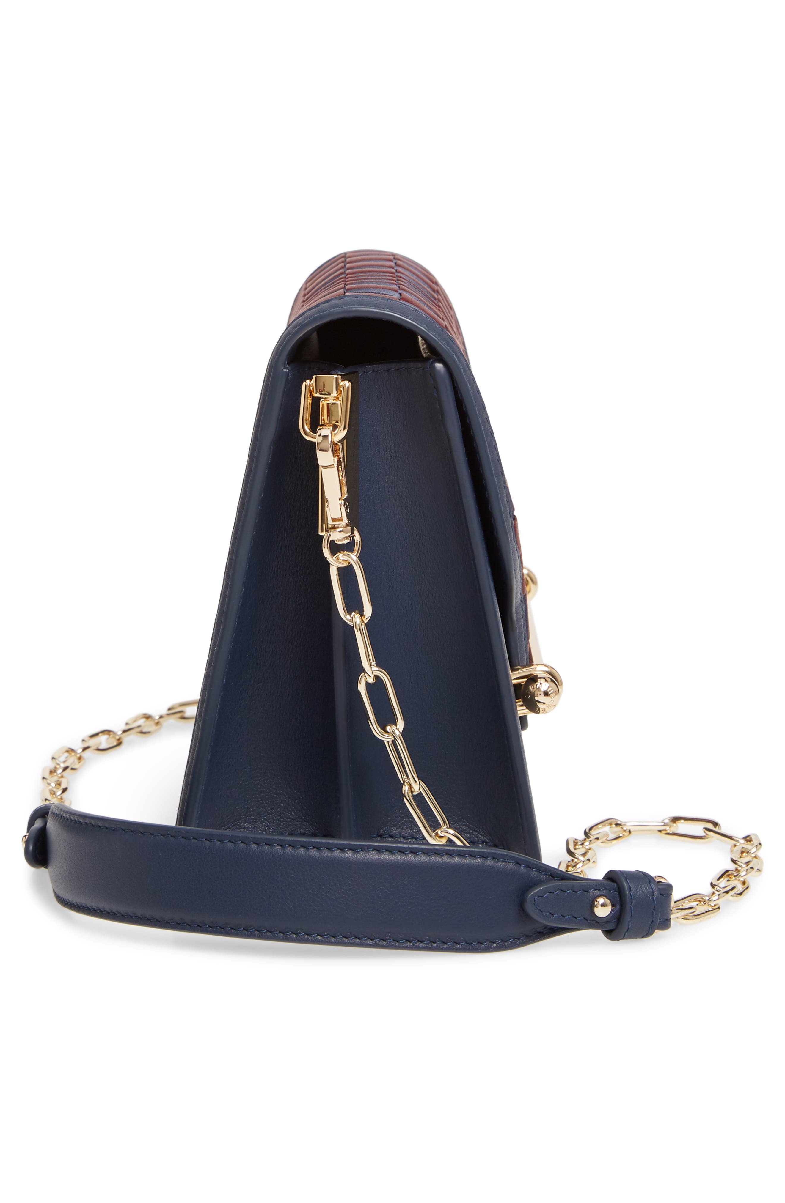 Strathberry Weave East/West Satin & Leather Crossbody Bag, Alternate, color, 