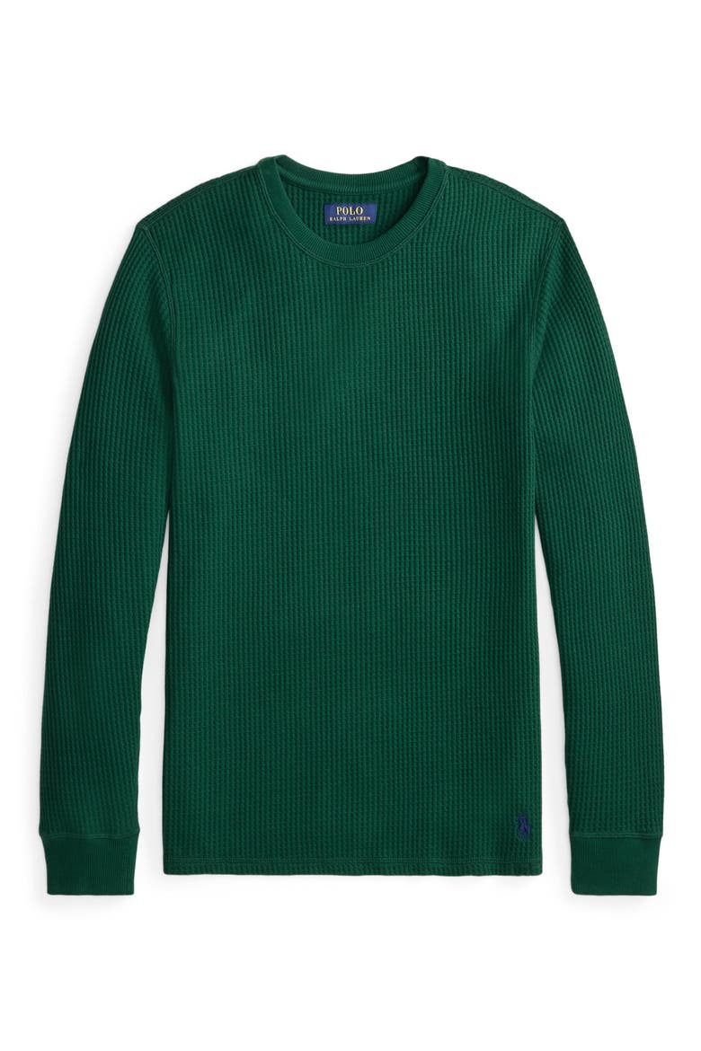 Premium Thermal Long Sleeve T-Shirt, Alternate, color, MOSS AGATE/ CRUISE NAVY PP