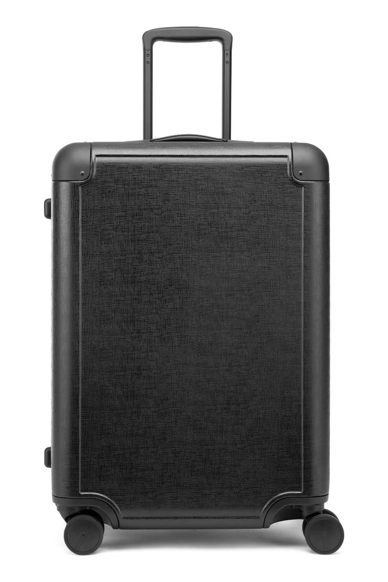 x Jen Atkin 25-Inch Suitcase, Main, color, BLACK