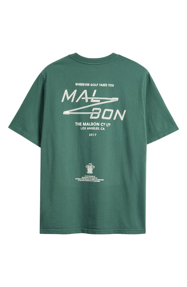 Malbon Golf Bermuda Sport Utility Graphic T-Shirt, Alternate, color, Hunter Green