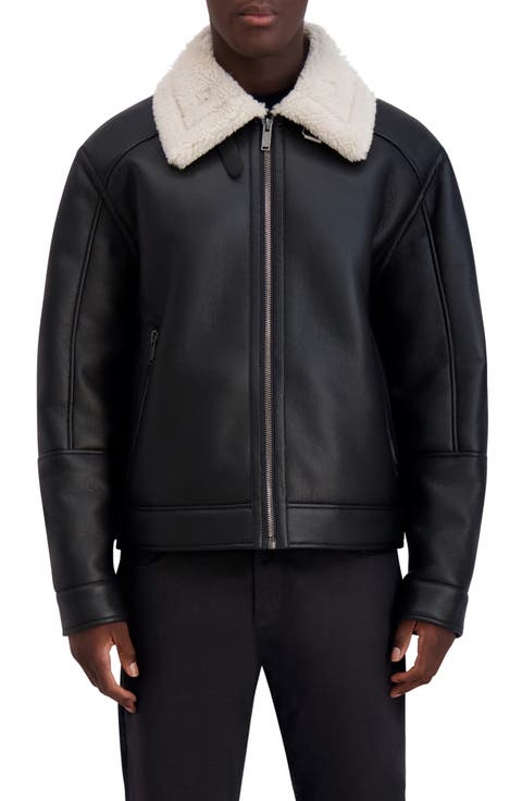 Faux Shearling Bomber Jacket