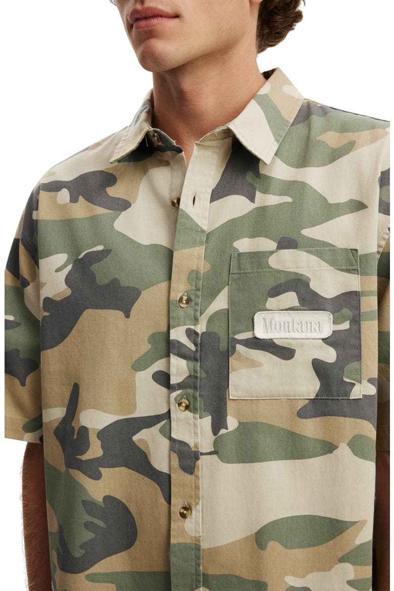 Men's Darcy Short Sleeve Shirt, Alternate, color, Sand Camo