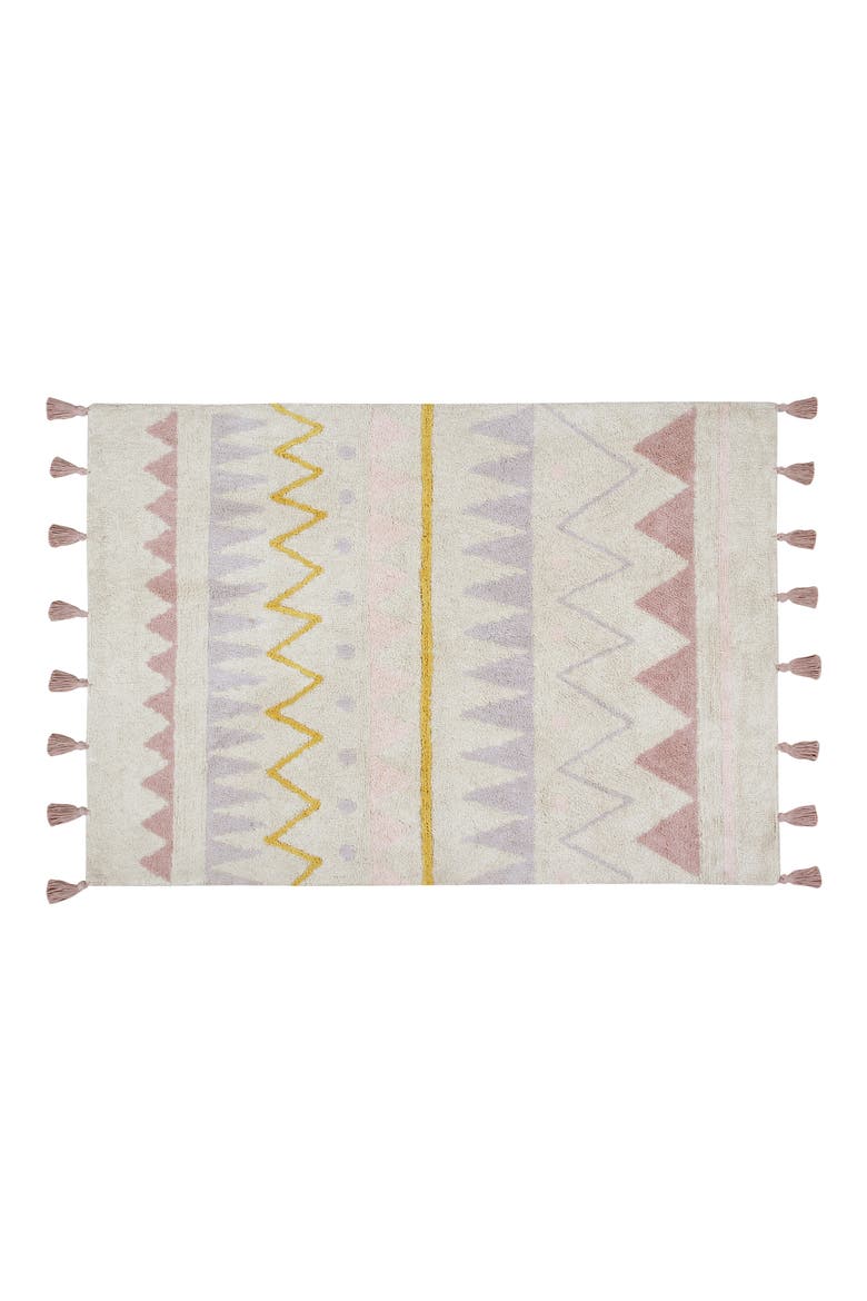 Geometric Tassel Rug, Main, color, AZTECA NATURAL-VINTAGE NUDE