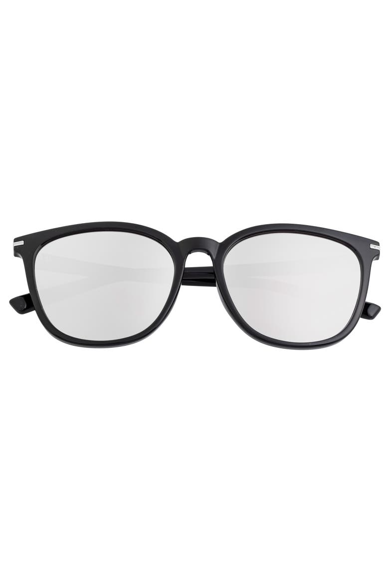 Piper Polarized Sunglasses, Alternate, color, Black/Silver