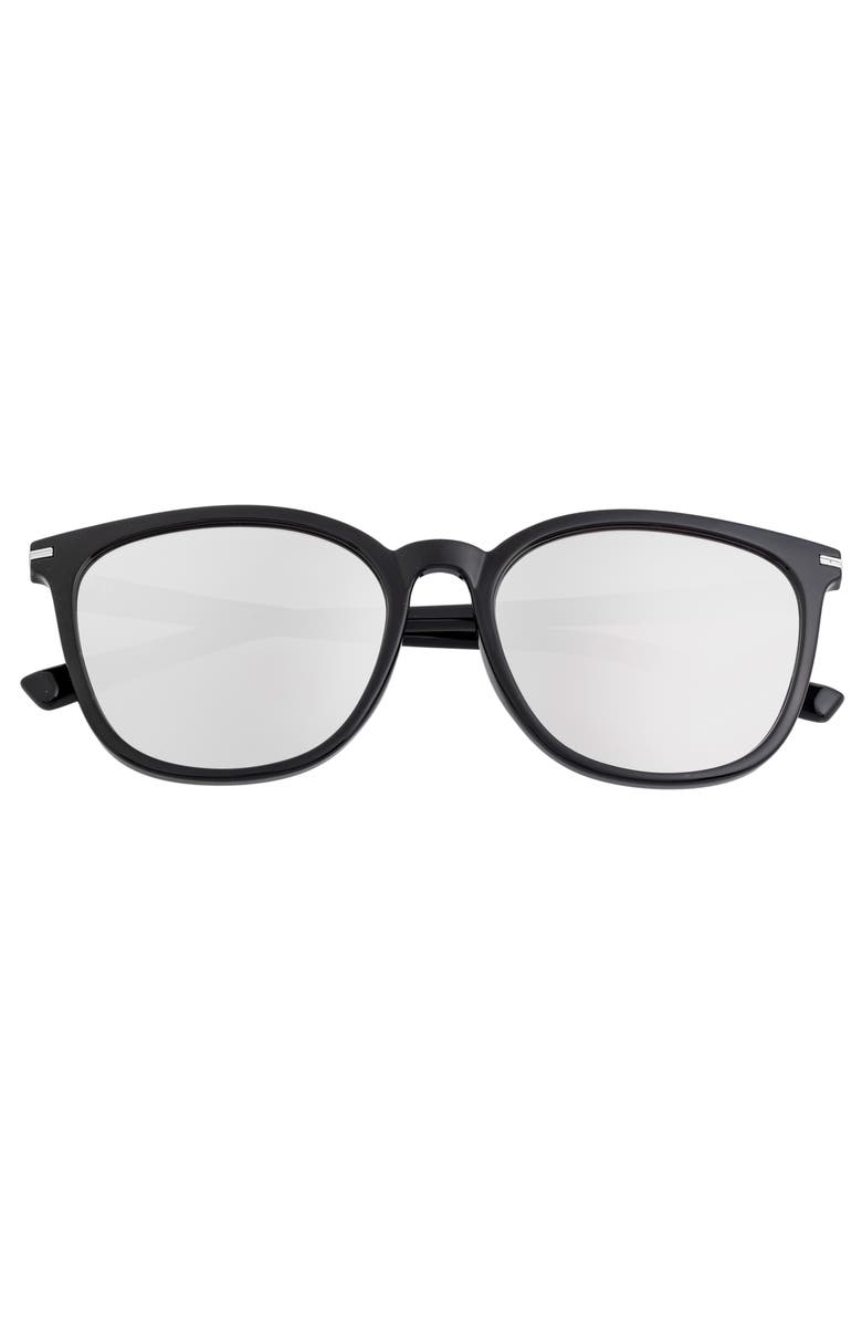 BERTHA Piper Polarized Sunglasses, Alternate, color, Black/Silver