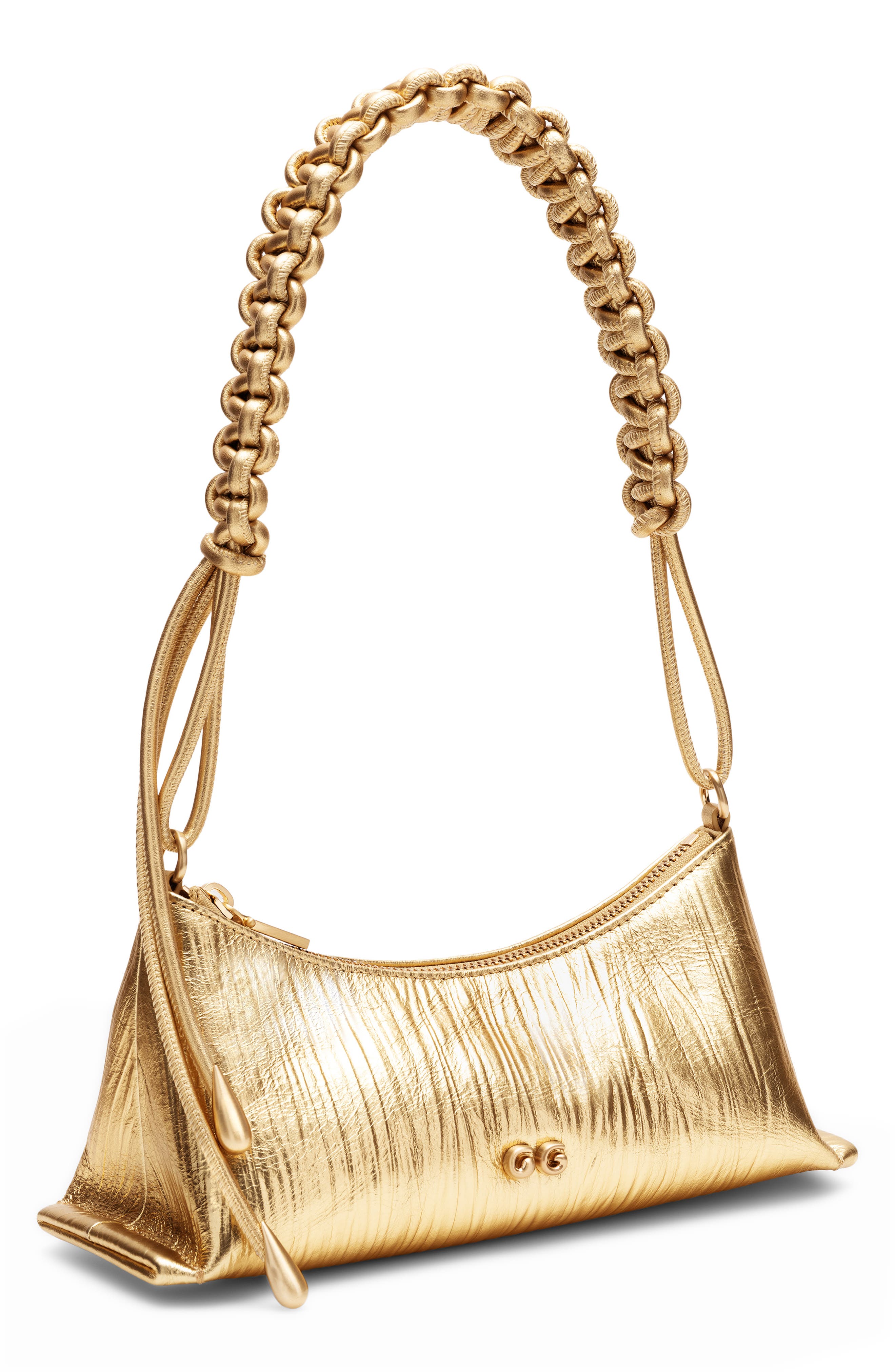Osa Leather Shoulder Bag, Alternate, color, BRASS