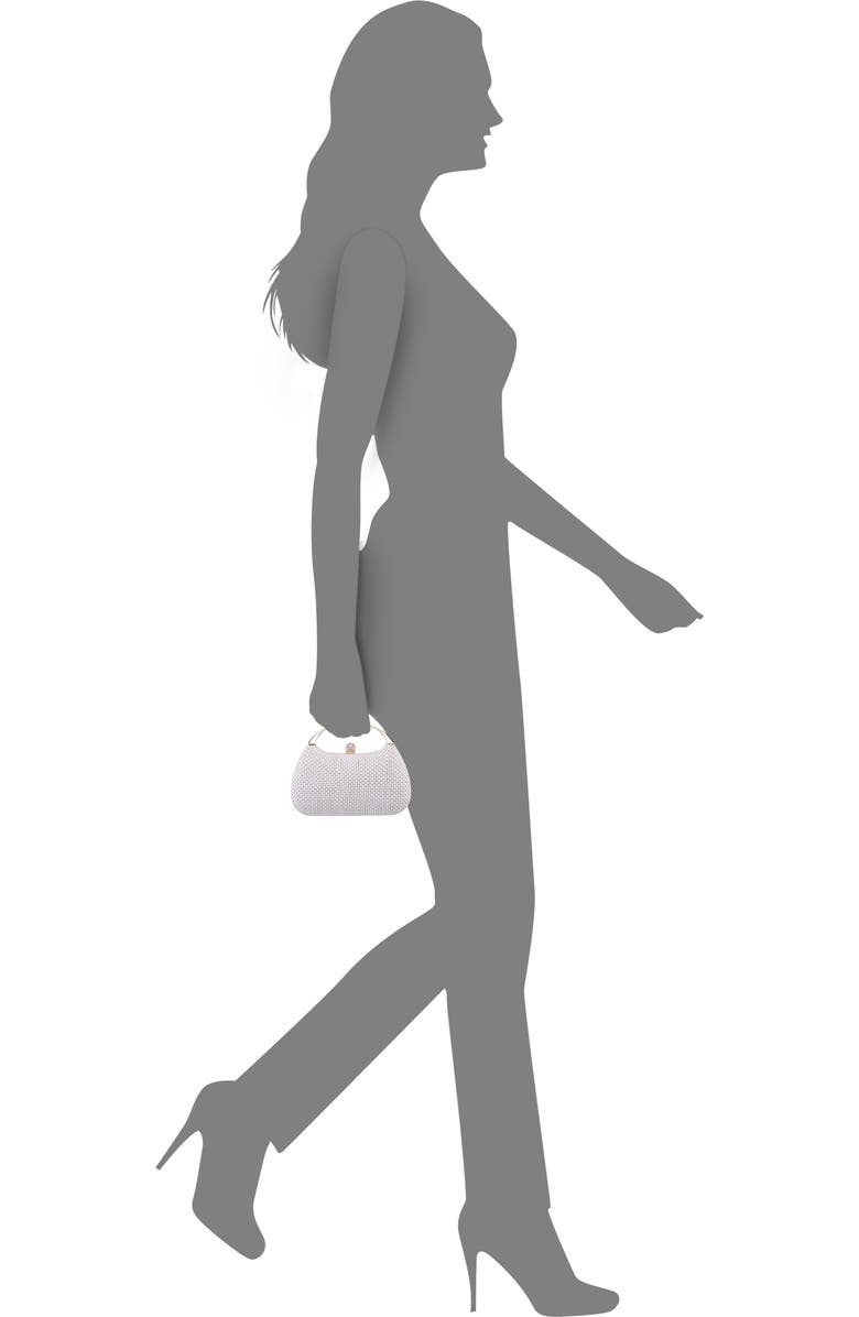 Nina Brando Frame Clutch, Alternate, color, White