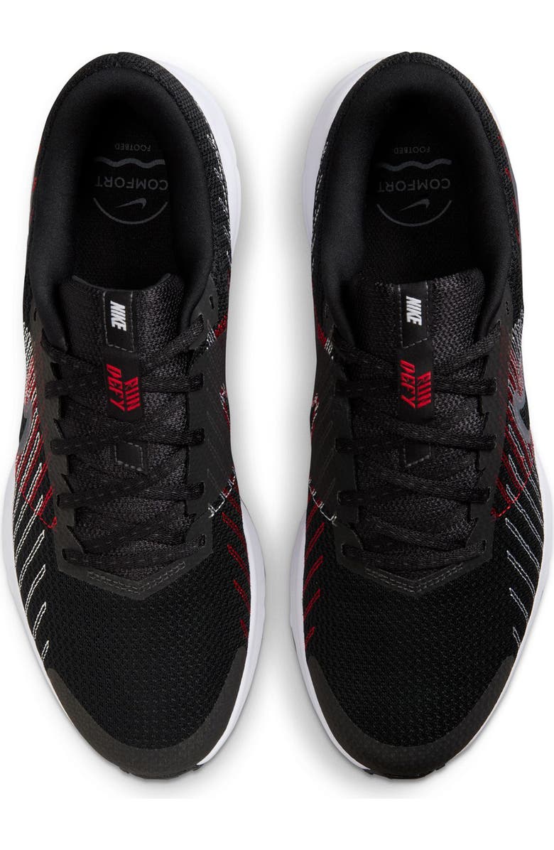 Nike Run Defy Running Shoe, Alternate, color, 001 Black/Cool Grey-University Red-White