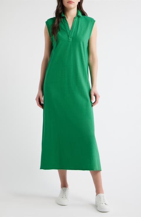 Lillian Sleeveless Cotton Polo Dress