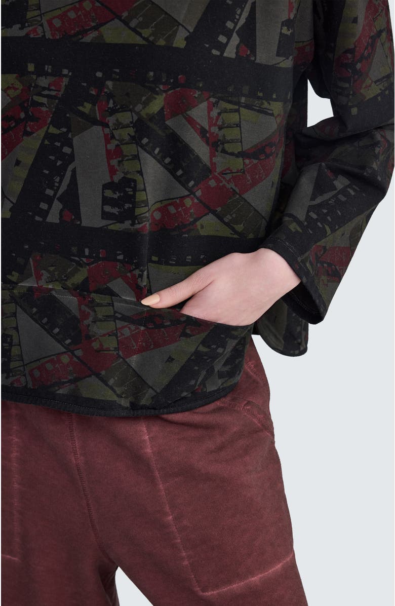 LUUKAA Nebel Abstract Panel Pullover, Alternate, color, Smoky Print