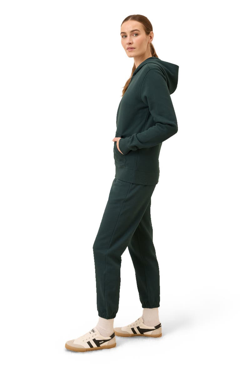 Organic Brushed Fleece Sweatpant, Alternate, color, Dark Spruce