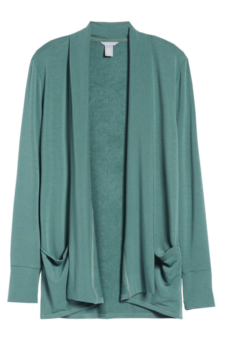 Caslon<sup>®</sup> Off-Duty French Terry Cardigan, Alternate, color,