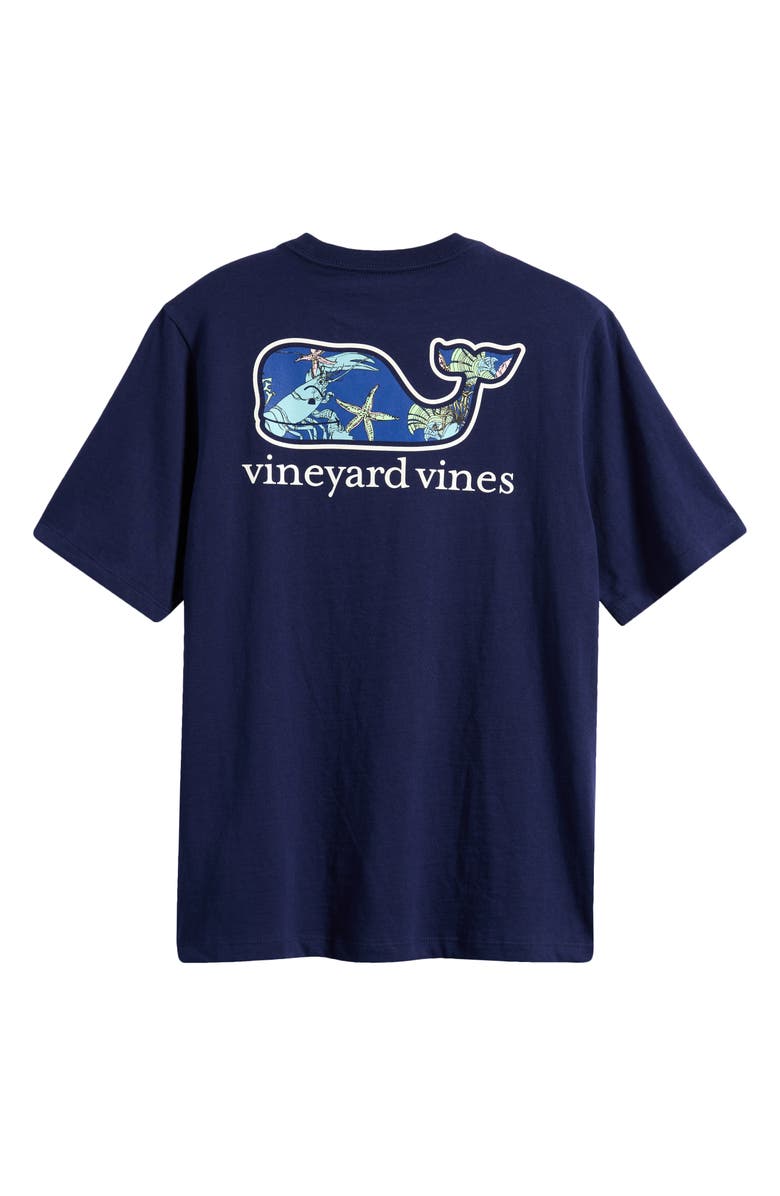 vineyard vines Kids' Whale Fill Graphic Pocket T-Shirt, Alternate, color, 