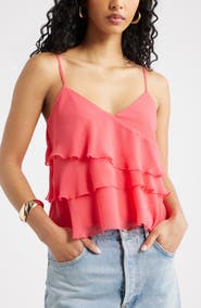 Open Edit Ruffle Tiered Camisole