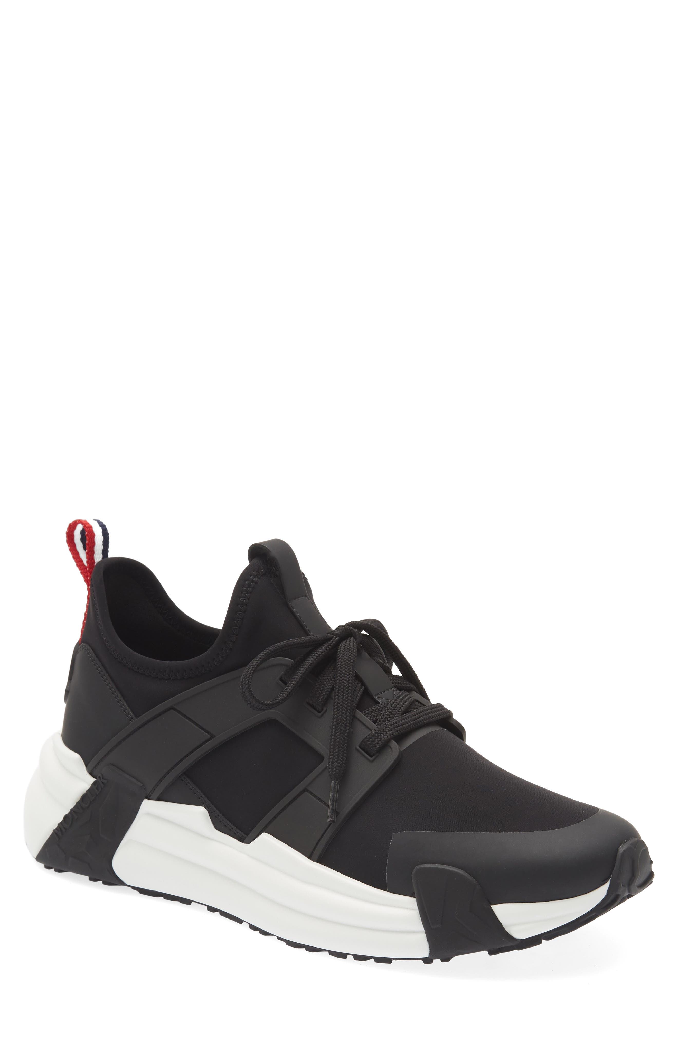 Moncler Lunarove Sneaker, Main, color, Black