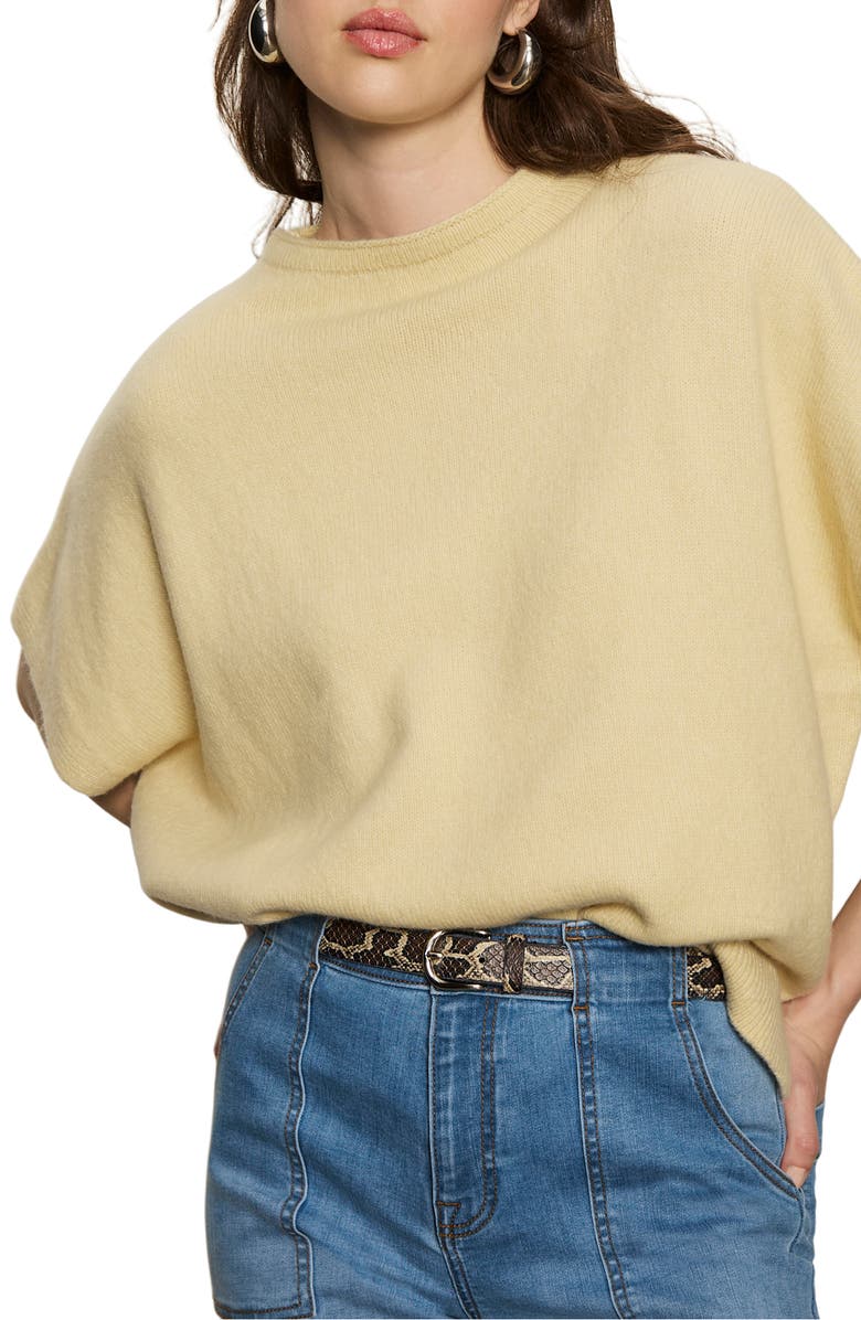 Sanctuary Elbow Sleeve Sweater, Alternate, color, Buttercream