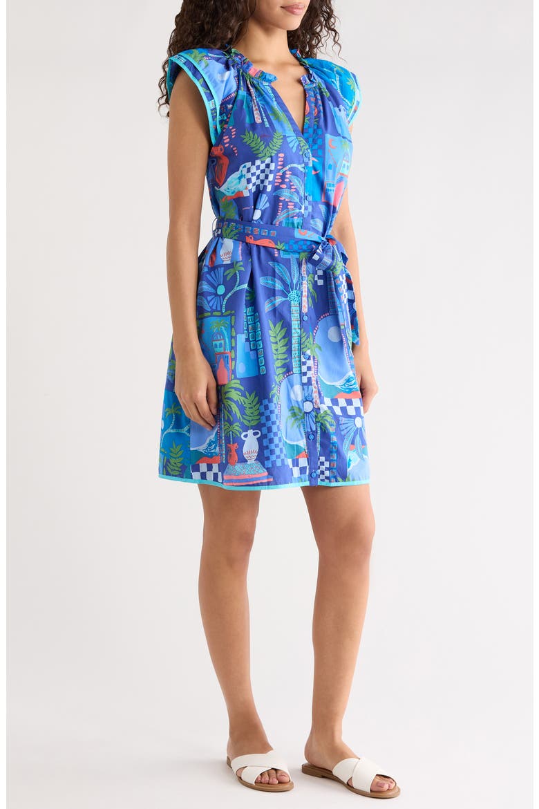 Punta Alta Olera Shift Dress, Alternate, color, COBALT-COMBO
