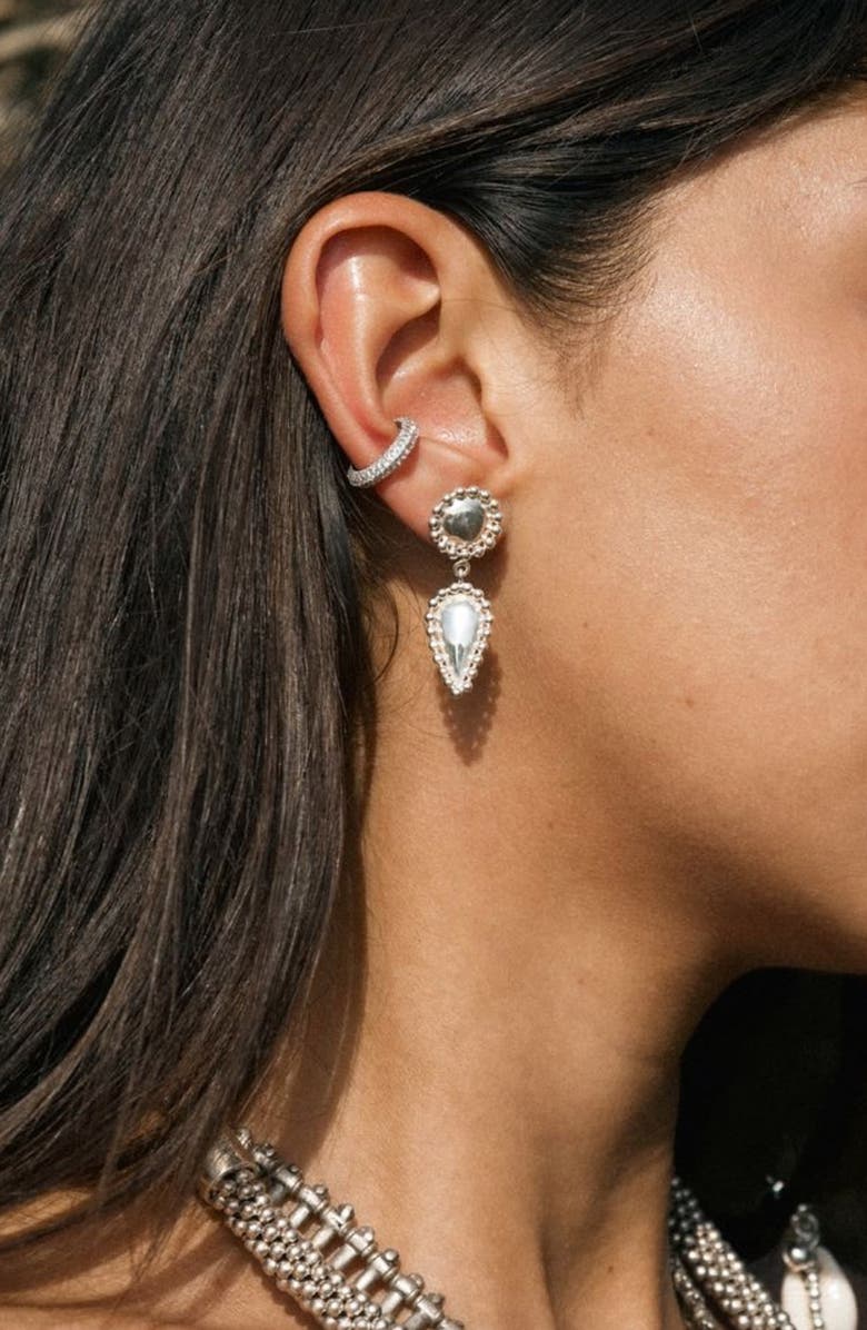 Child of Wild Kata Teardrop Earrings, Alternate, color, Silver