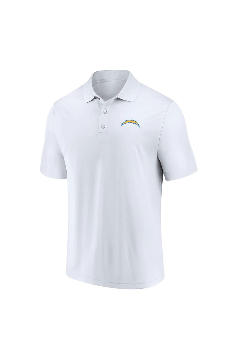 FANATICS Men's Fanatics Branded White Los Angeles Chargers Component Polo, Alternate, color, 