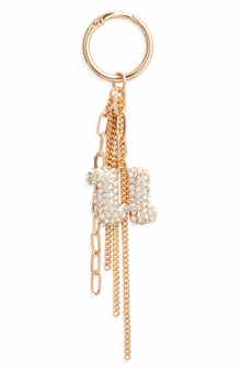 Pavé Crystal Inital Bag Charm