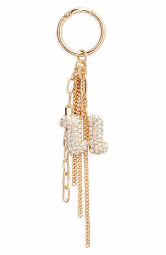 Pavé Crystal Inital Bag Charm