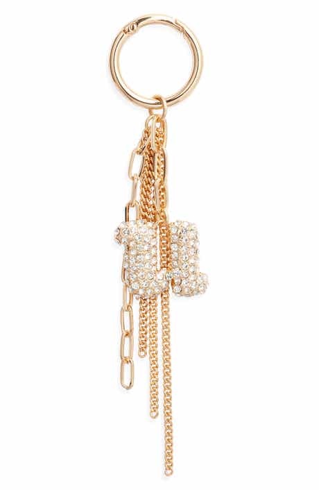 Pavé Crystal Inital Bag Charm