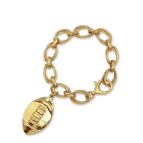 Varsity Football Charm Bracelet