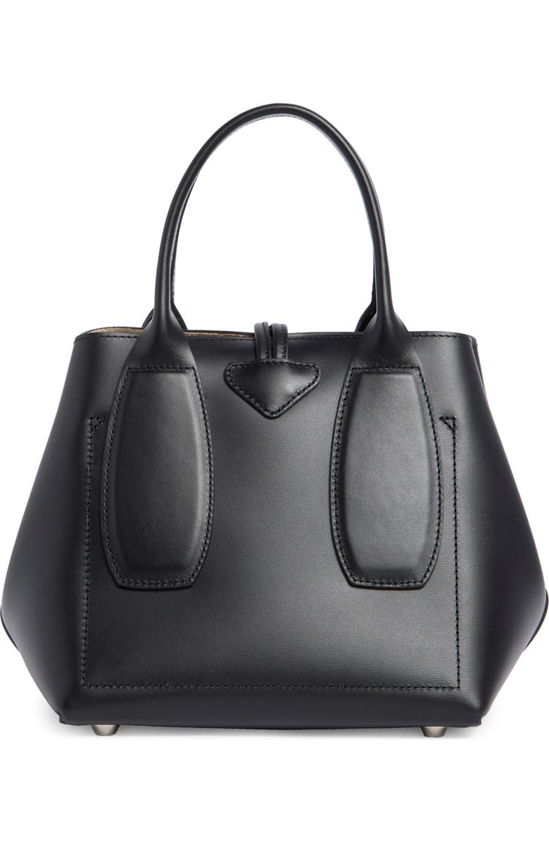 Longchamp Le Roseau Box Cube Handbag, Alternate, color, Black