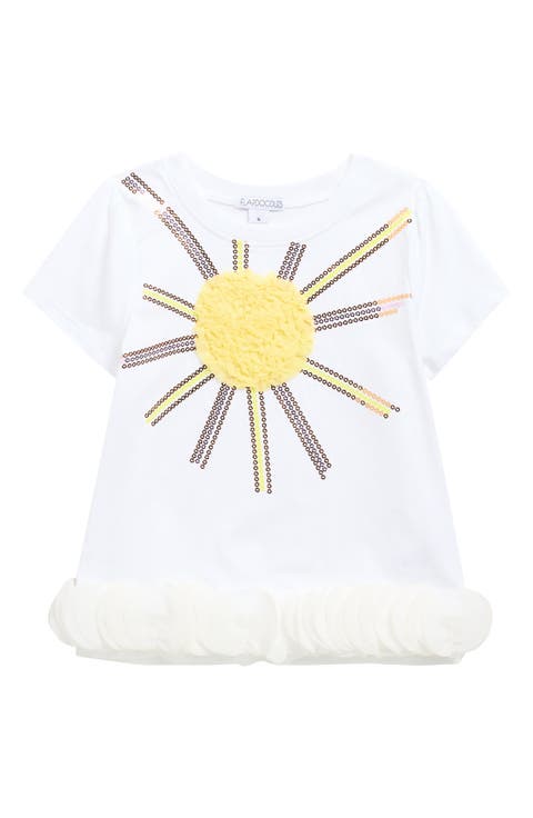 Kids' Embroidered Sequin T-Shirt (Toddler & Little Kid)