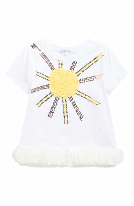 Flapdoodles Kids' Embroidered Sequin T-Shirt