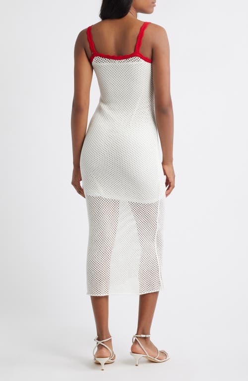 WAYF WAYF X STYLED BY COCO! MARCIE EMBROIDERED COTTON MIDI DRESS 