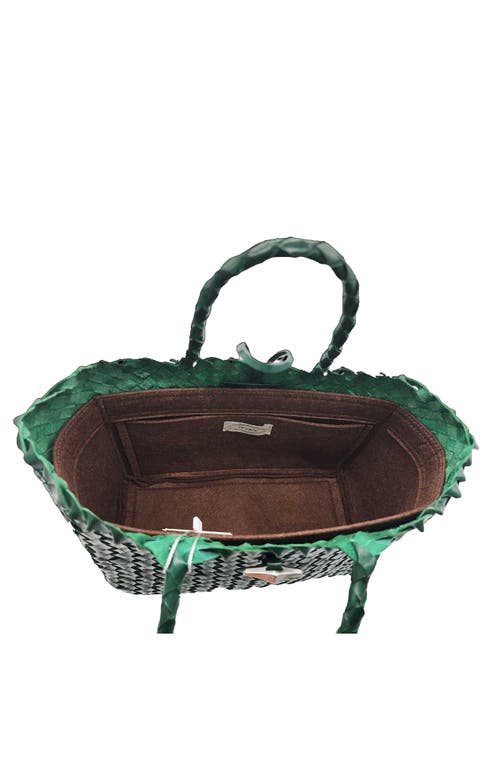 ORYANY ORYANY KAYLA WOVEN LEATHER TOTE 