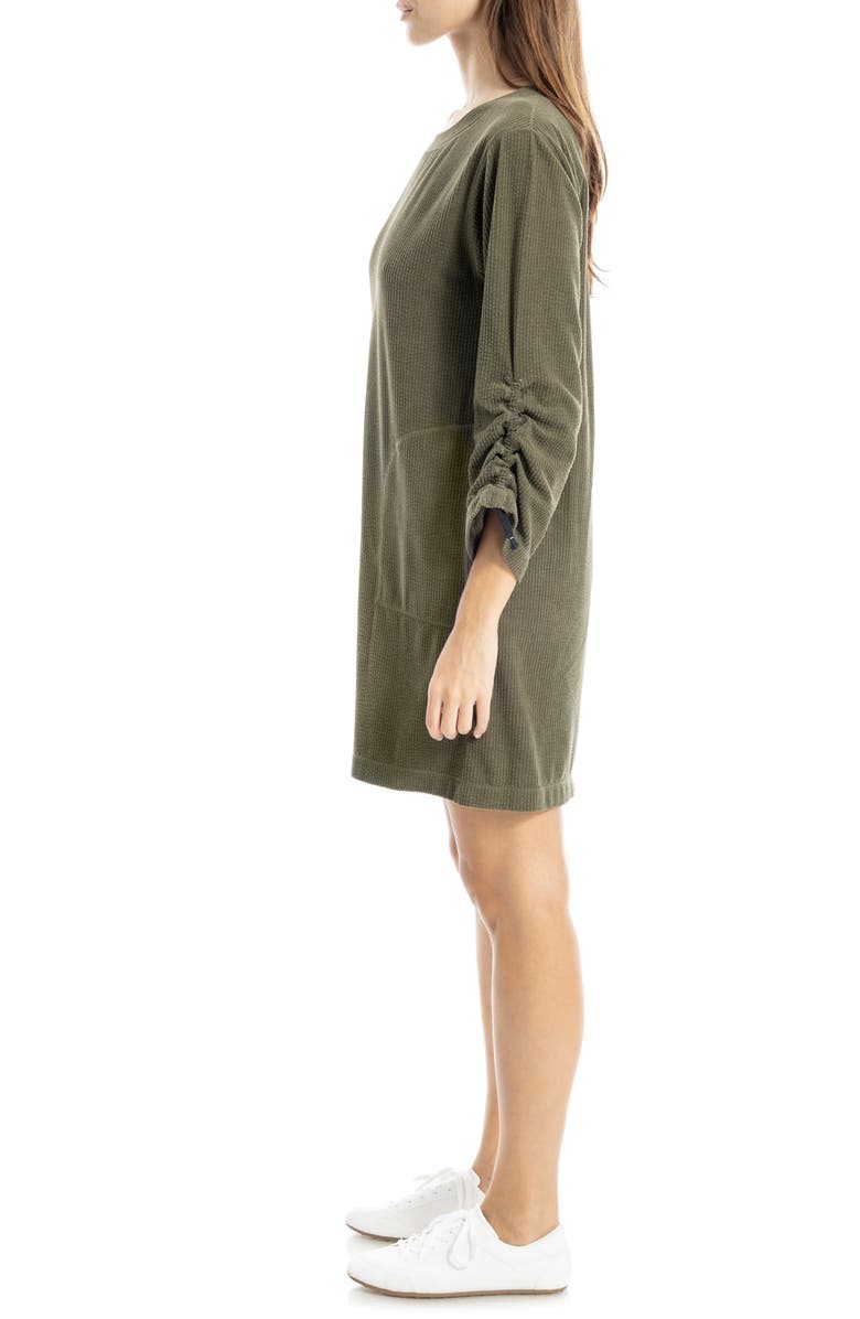 MAX STUDIO Corduroy Dress, Alternate, color, Sage