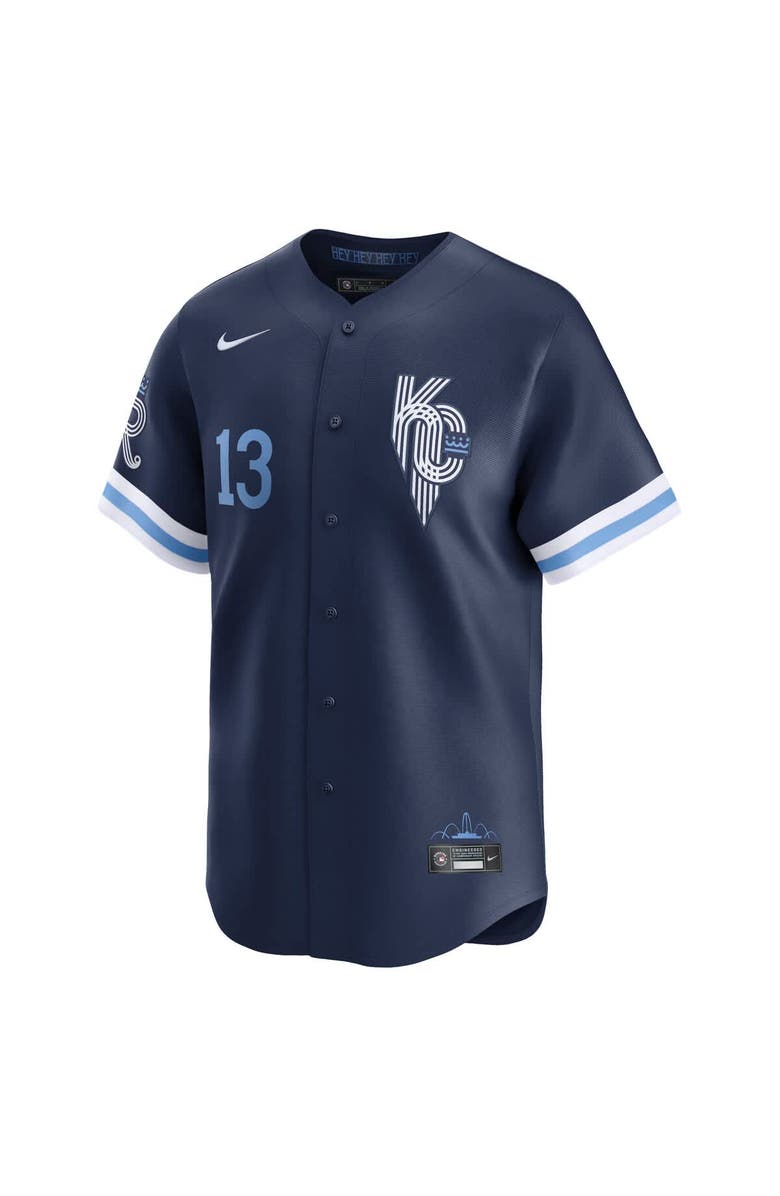 Nike Men's Nike Salvador Perez Navy Kansas City Royals City Connect Limited Jersey, Alternate, color, Navy
