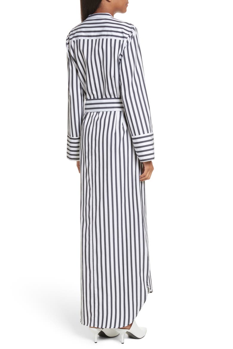 Britten Stripe Cotton Maxi Dress, Alternate, color, BRIGHT WHITE/ ECLIPSE
