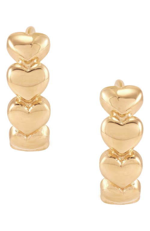 Frankie & Zoe 14k Gold Huggie Hoop Earrings