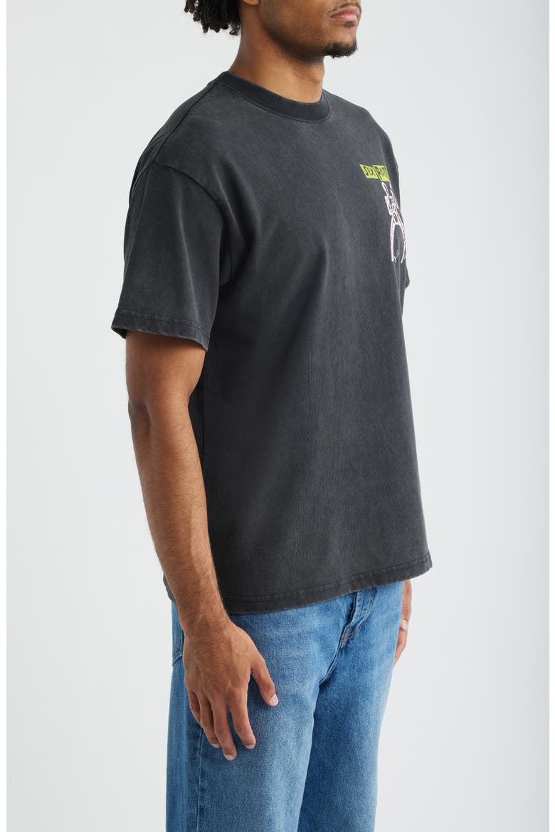 Oversize Sex Pistols Stance Graphic T-Shirt, Alternate, color, WASHED BLACK