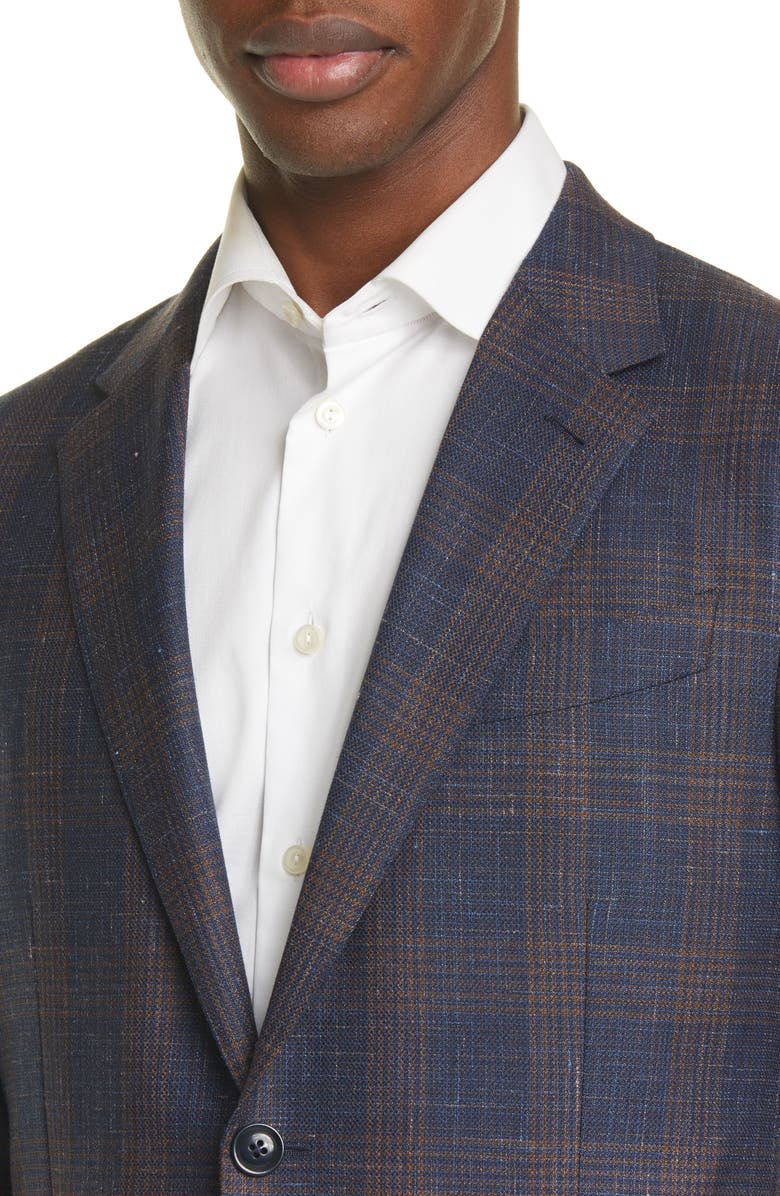 ZEGNA Milano Easy Classic Fit Plaid Sport Coat, Alternate, color,