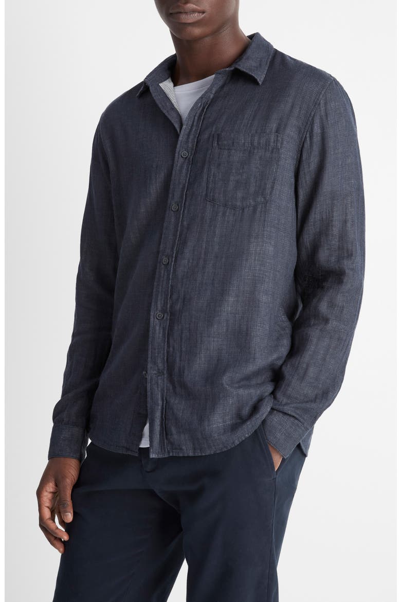 Regular Fit Double Face Button-Up Shirt, Main, color, H COASTAL