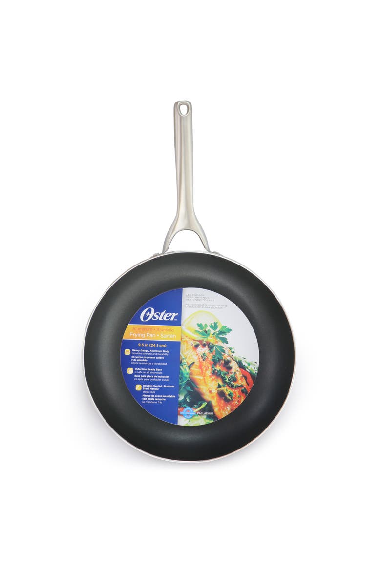 Palladium 9.5 Inch Aluminum Frying Pan, Alternate, color, Metallic Silver