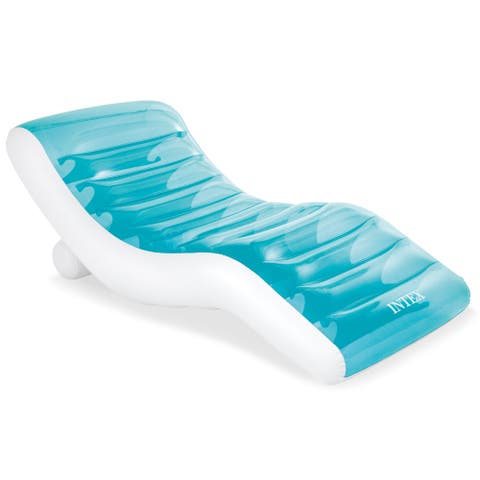 Inflatable Splash Water/Pool Lounge in Teal & White