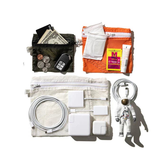 PUEBCO Vintage Parachute Light Pouch, Alternate, color, White