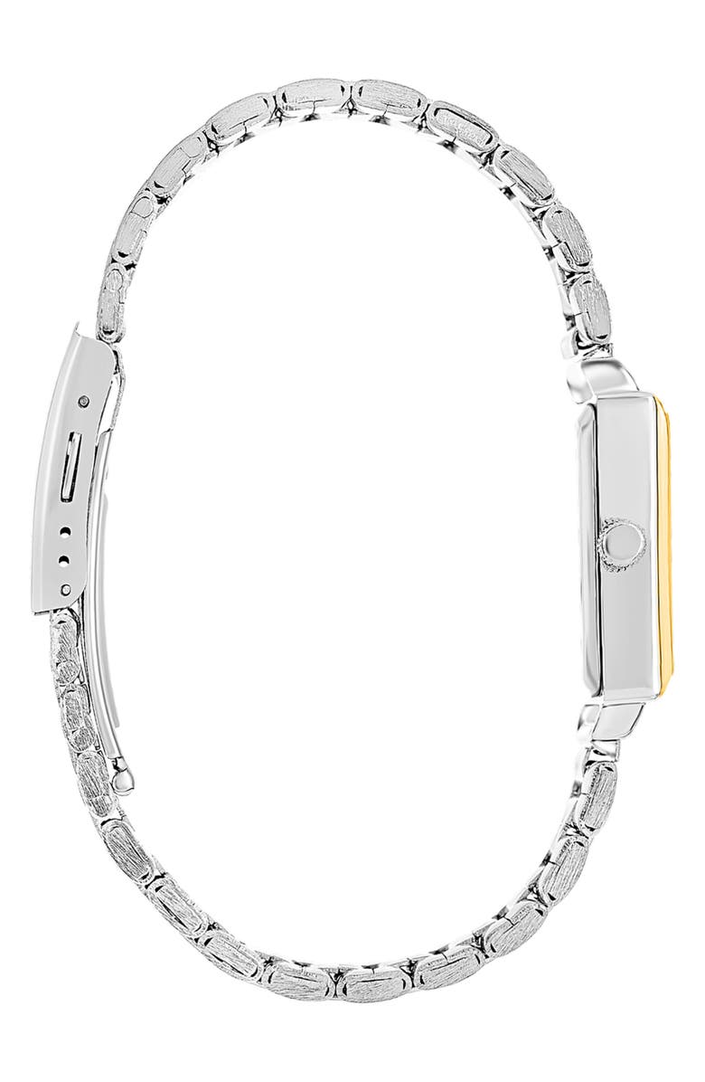 Jones New York Diamond Two-Tone Bracelet Watch, 24mm x 27mm, Alternate, color, Silver